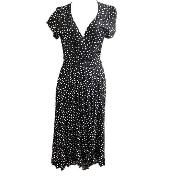 NWT Lira Wild Hearts Black White Polka Dot Dress Size Small New - Picture 1 of 9